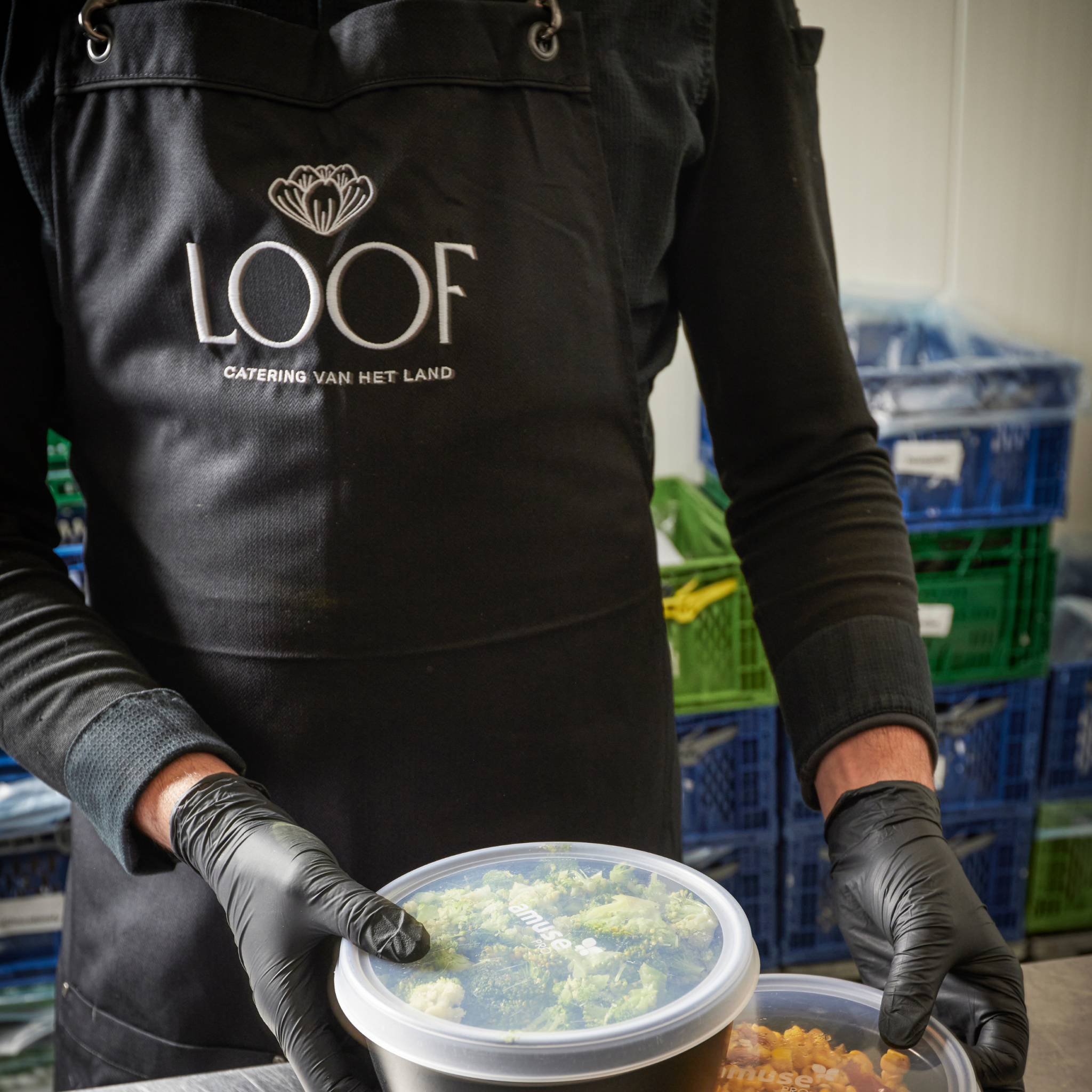 nick aan het werk bij loof catering
